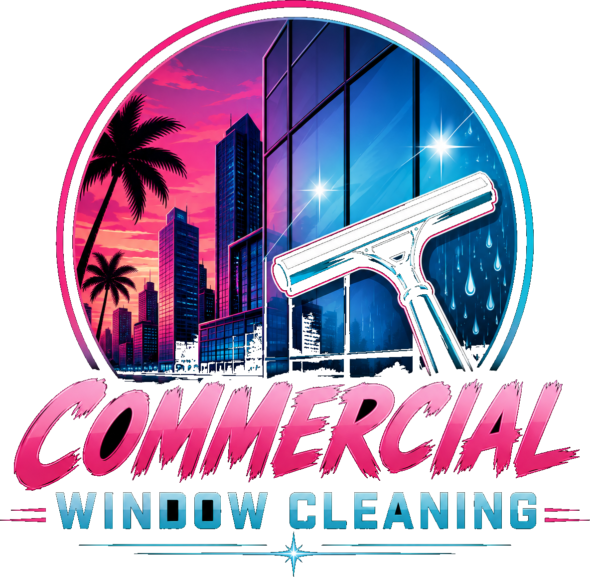 Commercial window cleaning badge