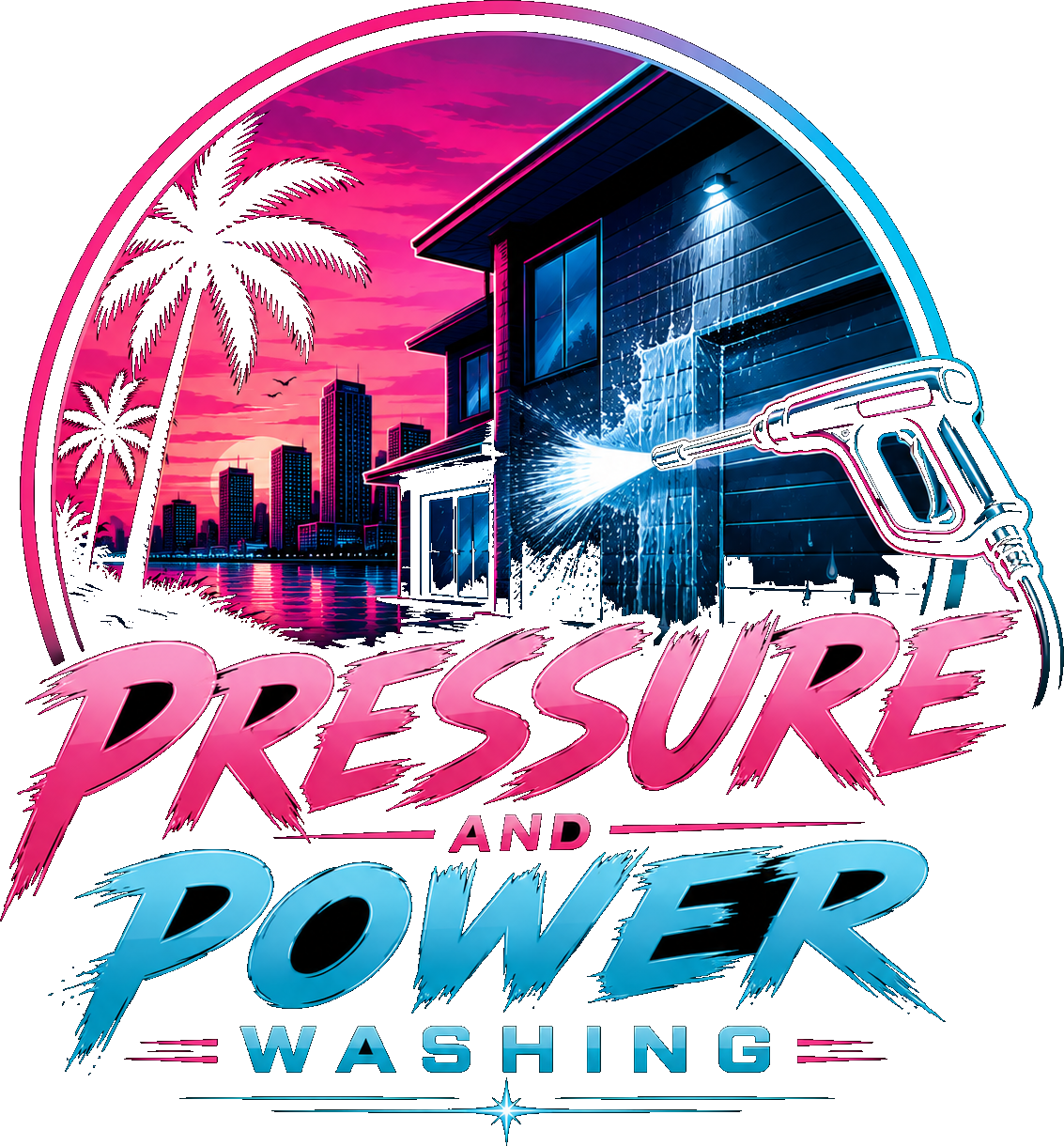 Pressure and power washing badge